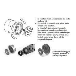 Hardwarexchange Bouton tirant de porte fixe D70 mm en aluminium Bronze poli - breveté - lot de 6 boutons
