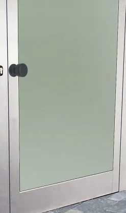 Hardwarexchange Bouton tirant de porte fixe D50 mm en aluminium Marron foncé - breveté - lot de 6 boutons