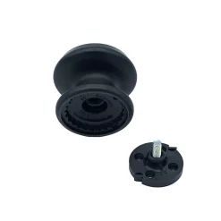 Bouton tirant de porte fixe D80 mm en aluminium Noir - breveté-Hardwarexchange Online