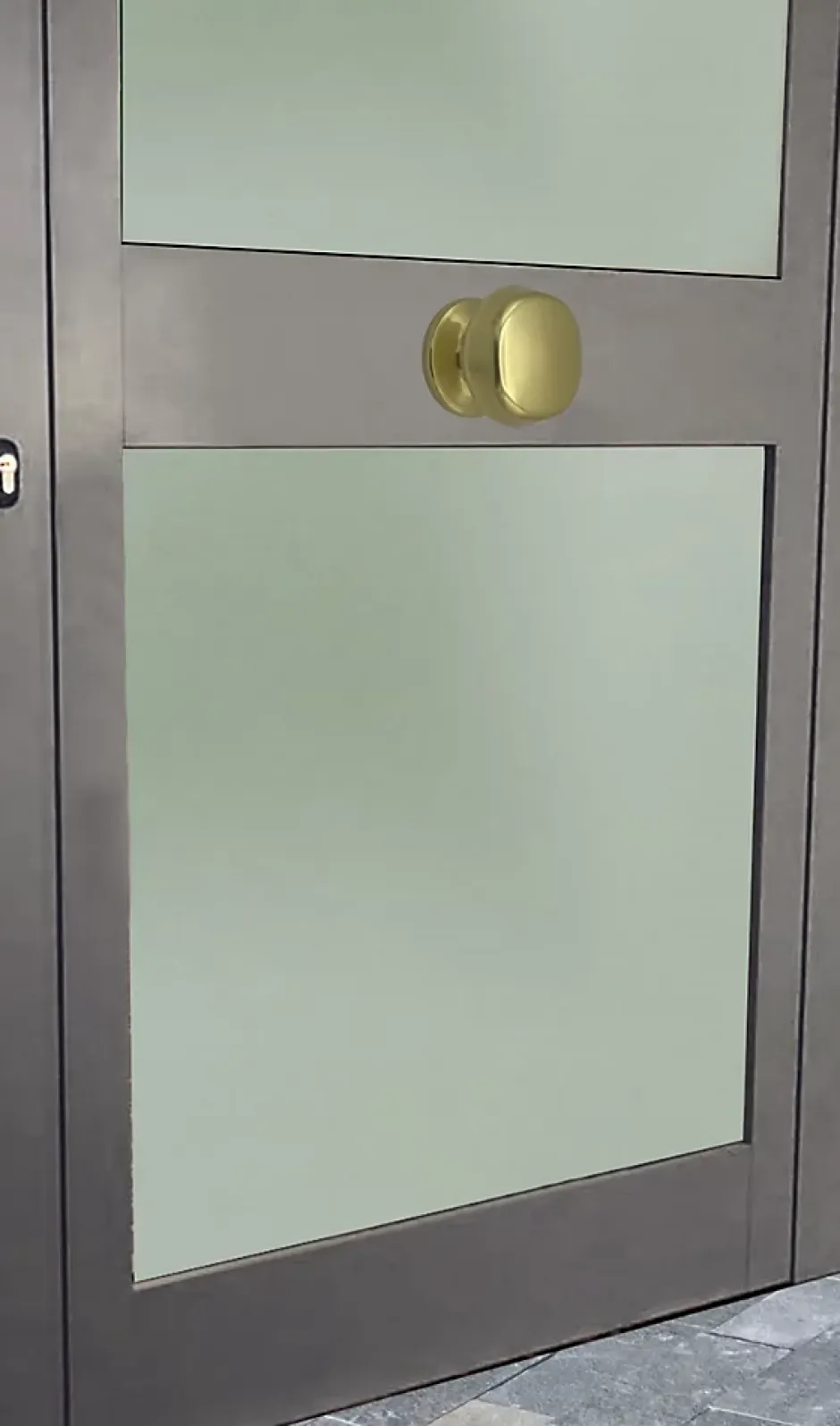 Bouton tirant de porte fixe D70 mm en aluminium Or poli - breveté-Hardwarexchange Discount