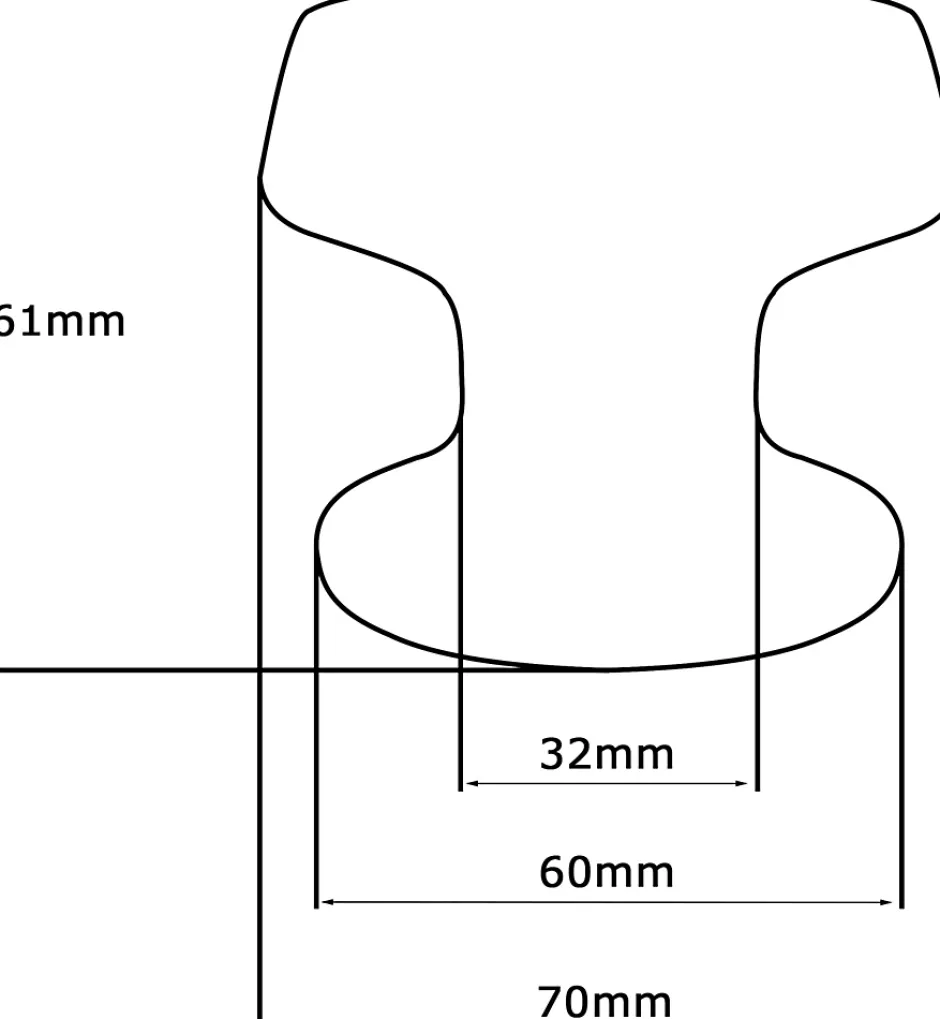 Bouton tirant de porte fixe D70 mm en aluminium Or poli - breveté-Hardwarexchange Discount