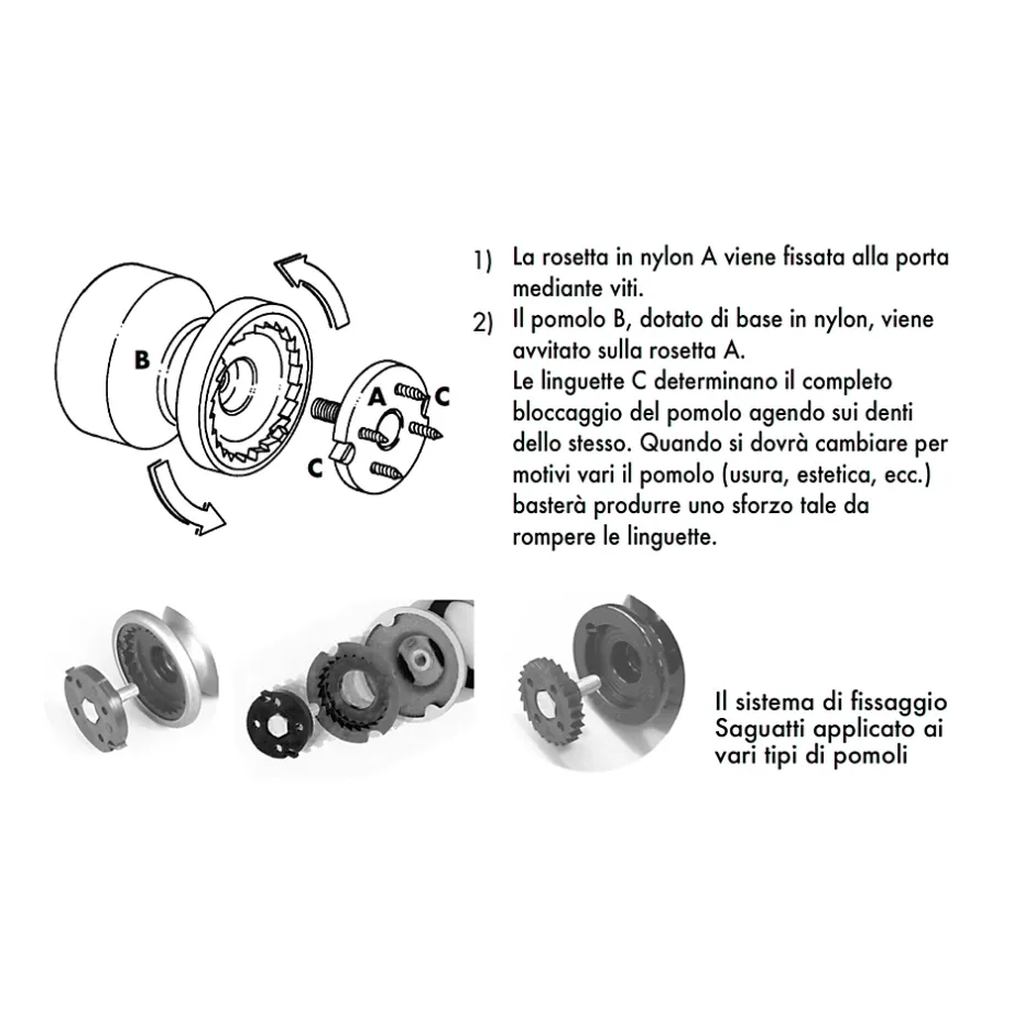 Bouton tirant de porte fixe D70 mm en aluminium Or poli - breveté-Hardwarexchange Discount