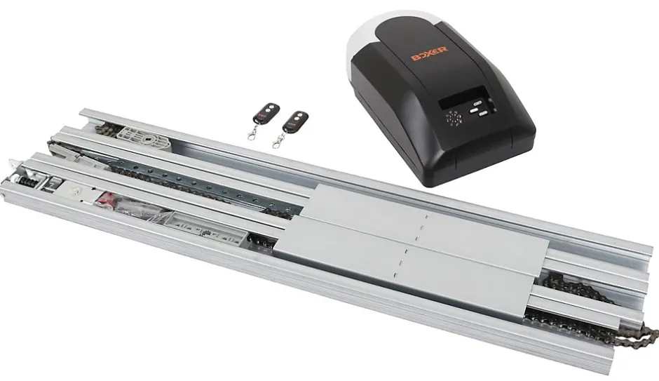 Ouvre-porte de garage 800N avec télécommande, éclairage LED et arrêt automatique, portée 35 m-Boxer Outlet