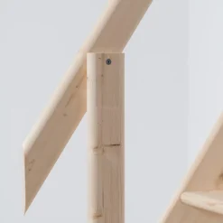 BPS Access Solutions BPS Deluxe Escalier gain de place Robuste Conception compacte 250 kg Load Rambarde Hauteur sous plafond jusqu'à 2,83 m