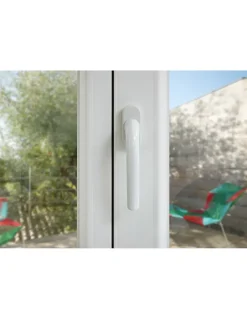 Béquille de crémone de fenêtre, carré 7mm, blanc (ral 9010) --Thirard Online