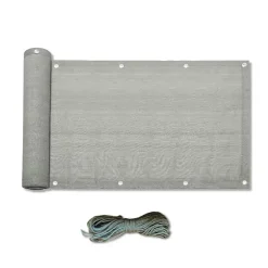 Brise-Vue de Balcon Polyéthylène Gris Pare Soleil 0,9x5 m Rebecca Mobili-Mobili Rebecca Best