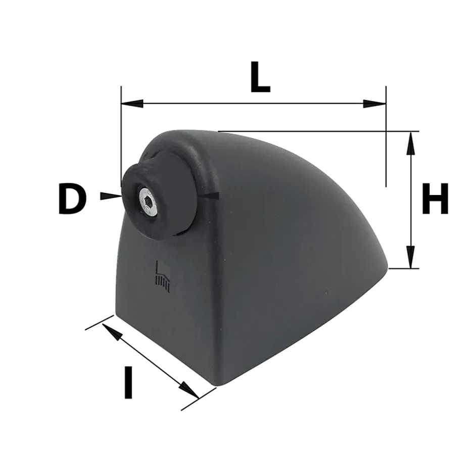 Afbat - Tb Industrie Sas Butée de fin de course pour portail Afbat noir L.140 x l.70 H.92mm