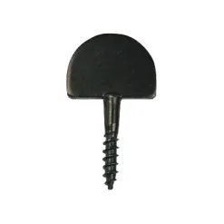 Afbat Butée de volets à vis acier noir