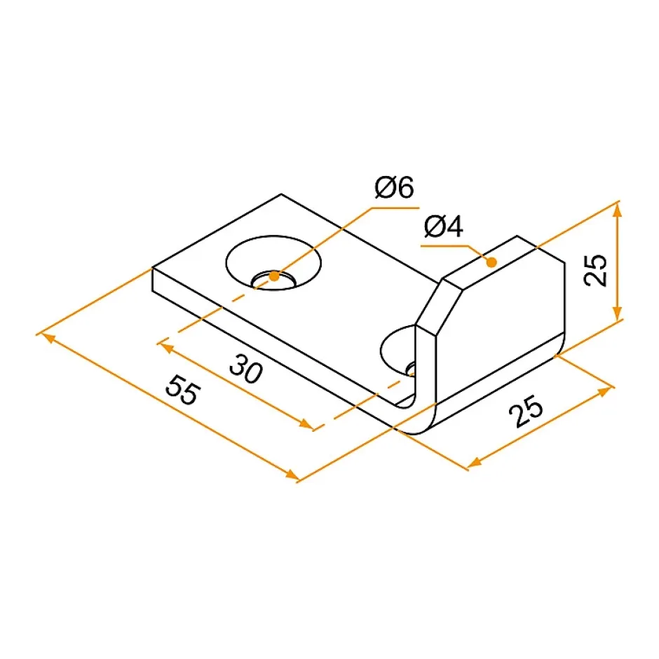 Tirard Butée d'espagnolette, Blanc, Aluminium, pour Volet battant