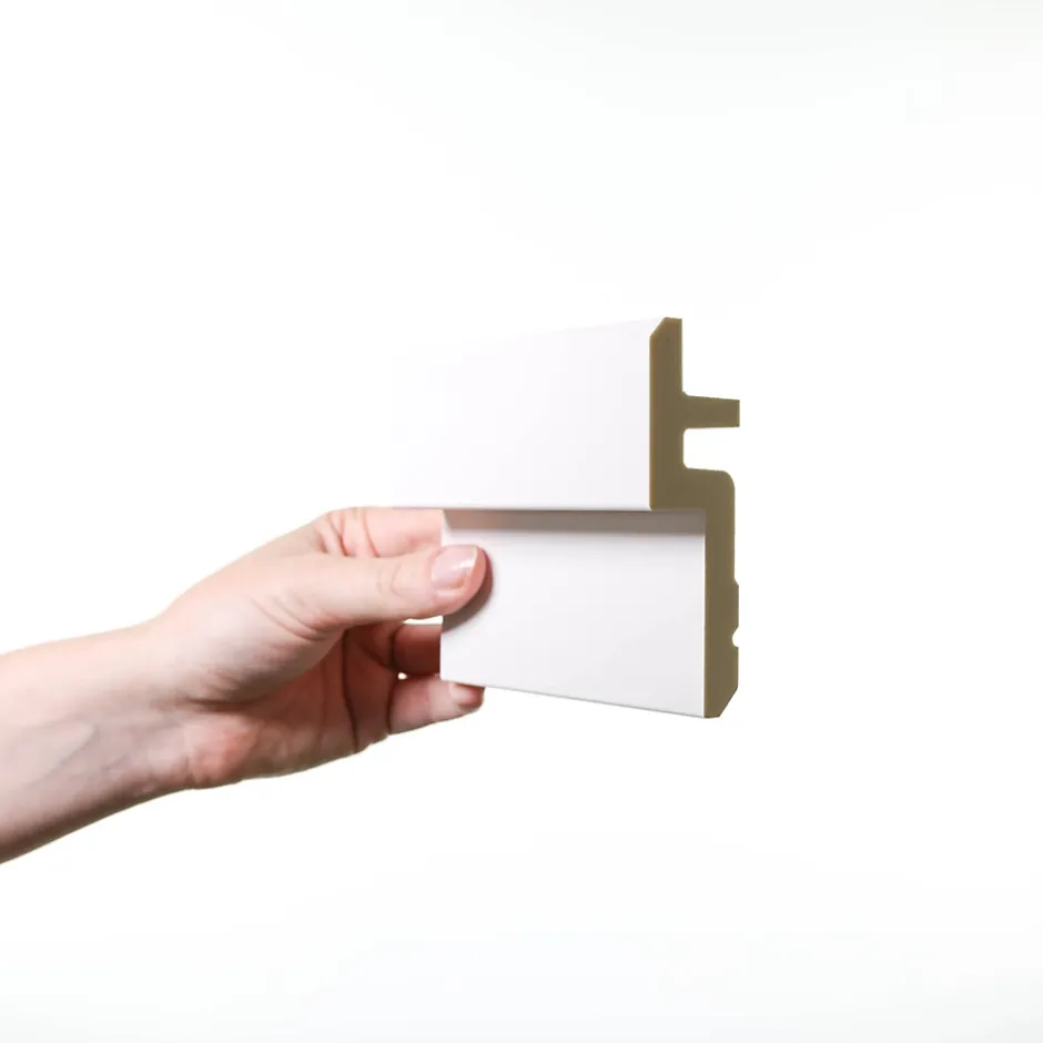 C394 STEPS Corniche cache tringle à rideau -9,5x3,1x200cm (h x p x l) moulure décorative A l'unité-Orac Decor Sale