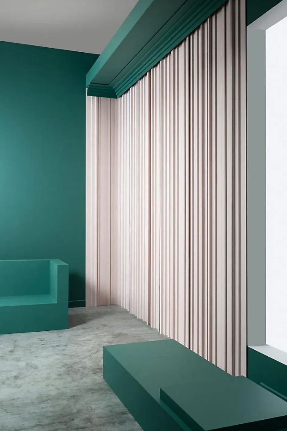 Orac Decor C394 STEPS Corniche cache tringle à rideau -9,5x3,1x200cm (h x p x l) moulure décorative Pack 2 pièces