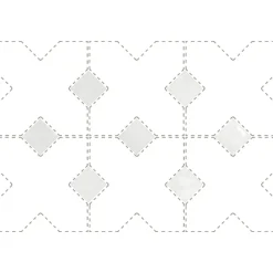 Cabochon sol / mur blanc brillant 3,4x3,4 cm Taco KASBAH WHITE-Aelle Carrelage Clearance