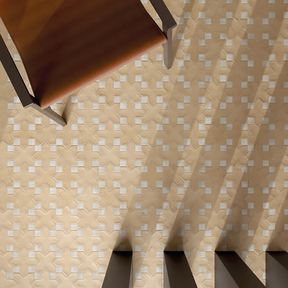 Cabochon sol / mur mate 3,4x3,4 cm Taco KASBAH CANVAS MATT-Aelle Carrelage Clearance