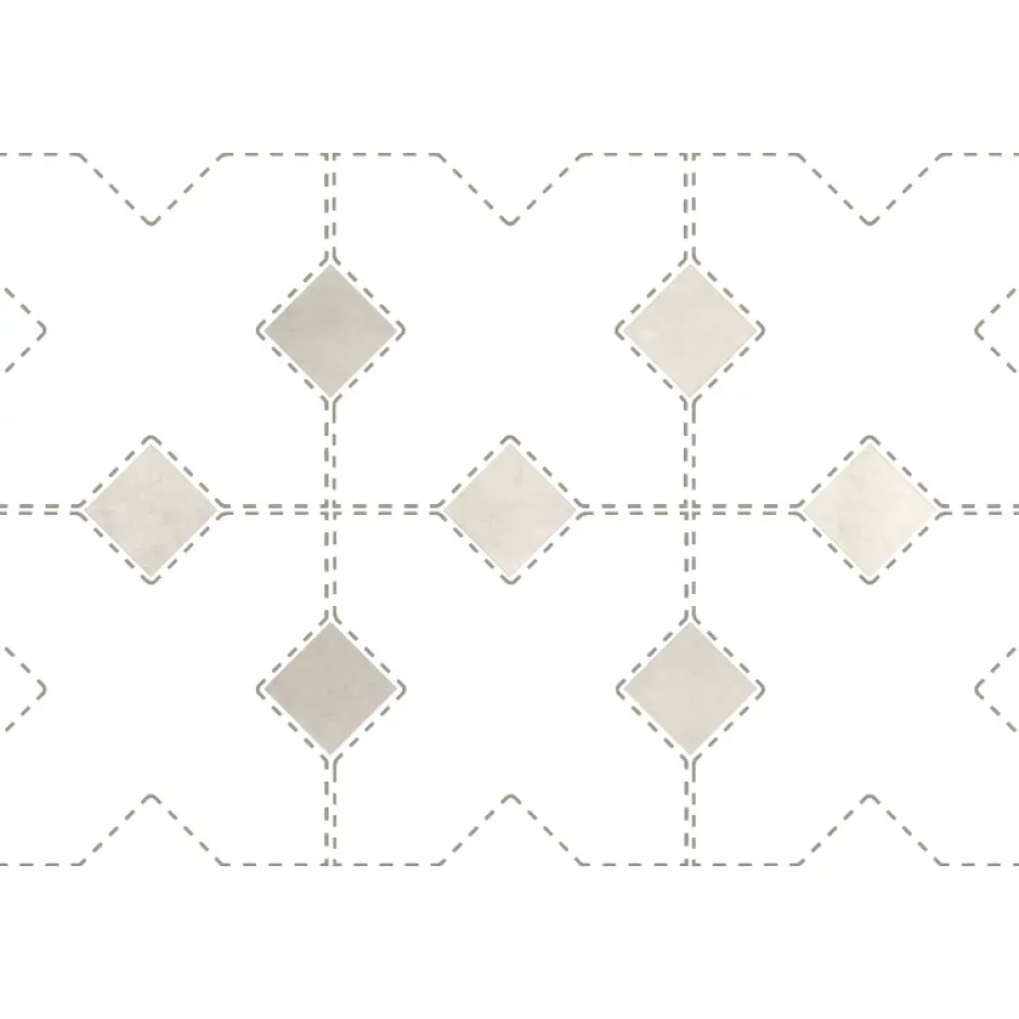 Cabochon sol / mur mate 3,4x3,4 cm Taco KASBAH CANVAS MATT-Aelle Carrelage Clearance