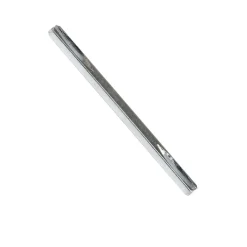 Carré de poignée de porte à gorge acier ⌀6 mm H. 6 x L.110 mm gris