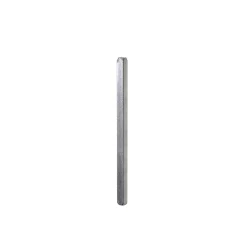Carré de poignée de porte lisse acier ⌀6 mm H. 6 x L.110 mm gris