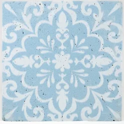 CARREAU BAROQUE BLEU 1 PIÈCE 10 x 10 CM CASA LINEA-Casa Linéa New