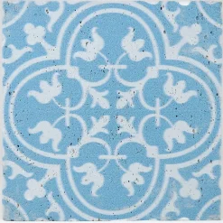 CARREAU BAROQUE BLEU 1 PIÈCE 10 x 10 CM CASA LINEA-Casa Linéa New