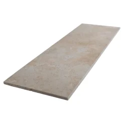 GoodHome Carreau en travertin sol et mur L.60 x l.20 cm x ép.10 mm, Travertino