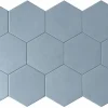 Lux Mosaic Carreau Hexagonal Effet Ciment. Grès Cérame Sol et Mur. Custom Bleu 14x16cm