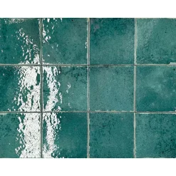 Carreau Mural Intérieur/Extérieur Brillant. Nissel Émeraude 12x12 cm-Lux Mosaic Best