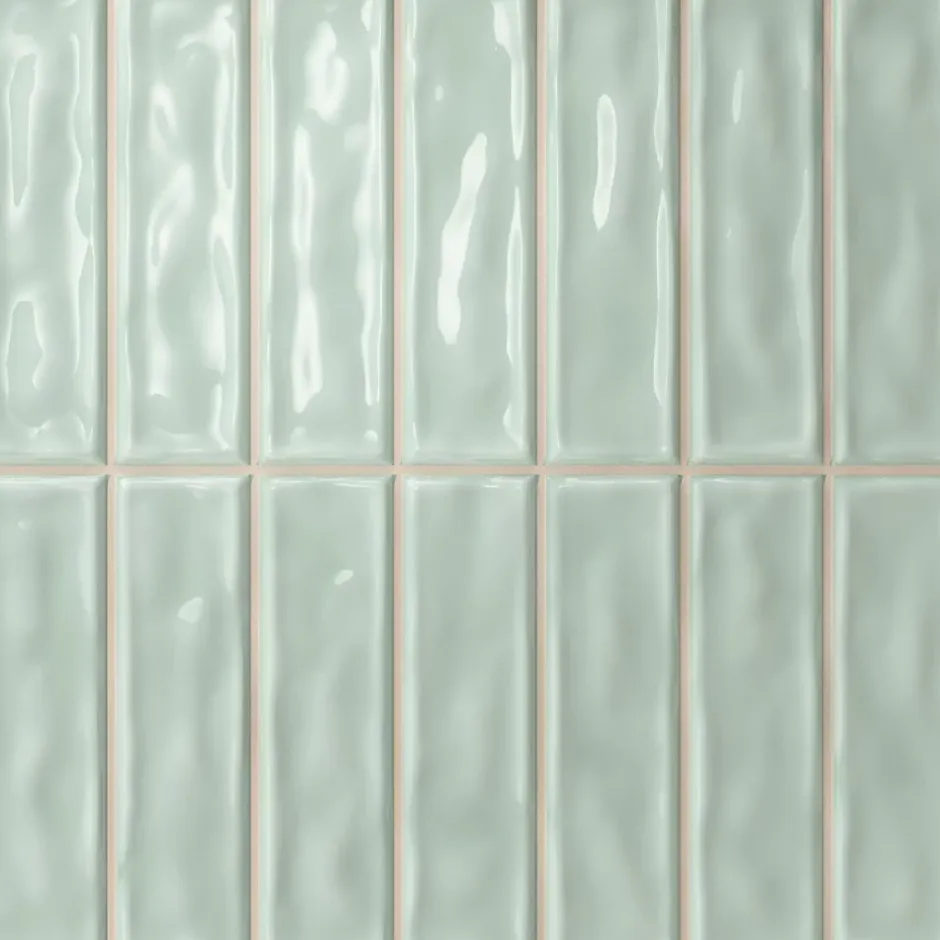 Carreau Pré-découpé Effet Mosaïque. Série Stick Blanc Fern 20x20 cm-Lux Mosaic Clearance