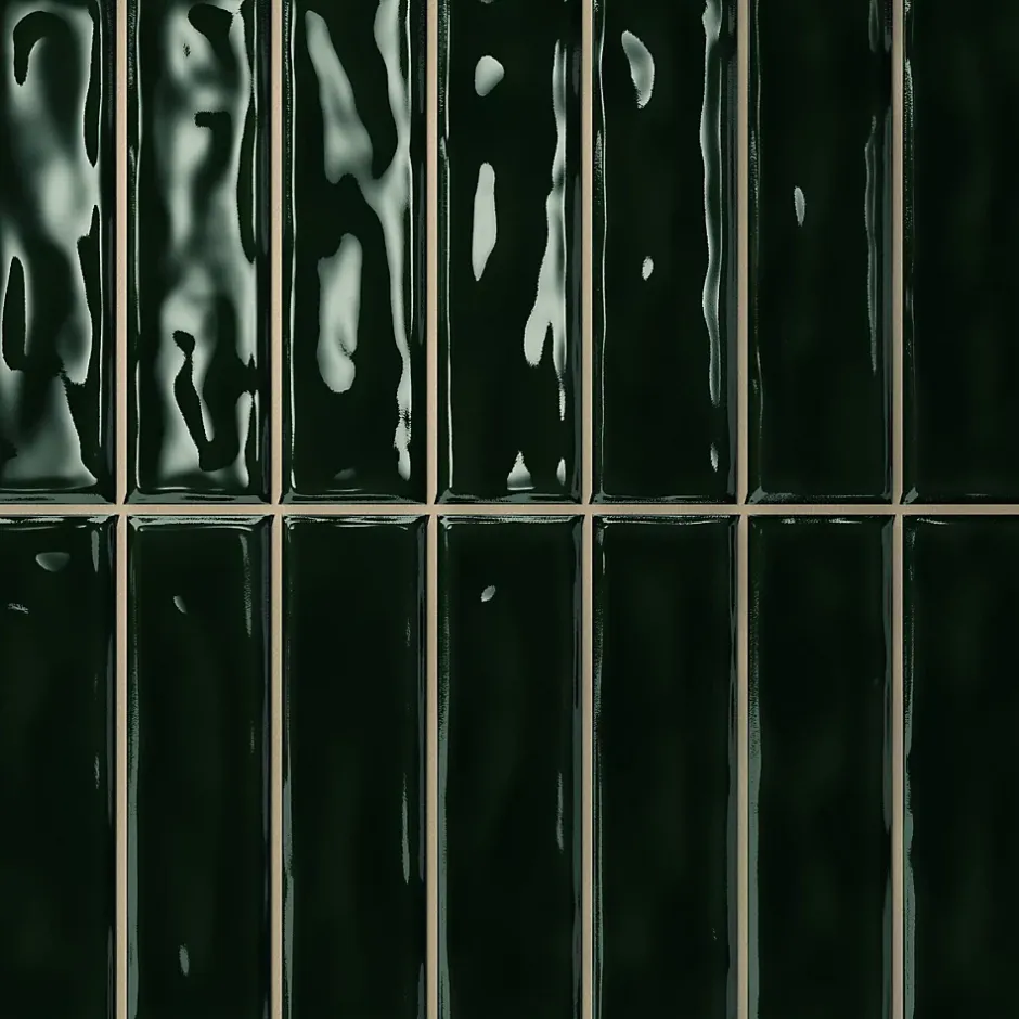 Lux Mosaic Carreau Pré-découpé Effet Mosaïque. Série Stick Vert Intense 20x20 cm