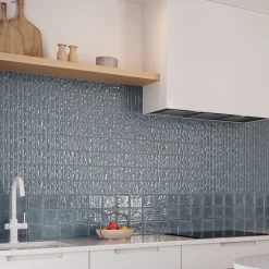 Carreau Pré-découpé Effet Mosaïque. Série Stick Brume 20x20 cm-Lux Mosaic Hot