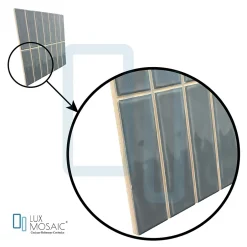 Carreau Pré-découpé Effet Mosaïque. Série Stick Brume 20x20 cm-Lux Mosaic Hot