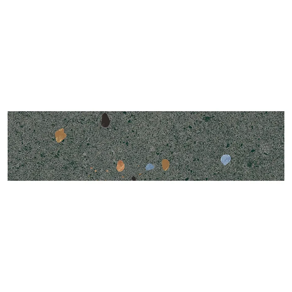 Carreau Premium pour mur effet Terrazzo. Terrazzo Grafito Mat. 7,5x30 cm.-Lux Mosaic