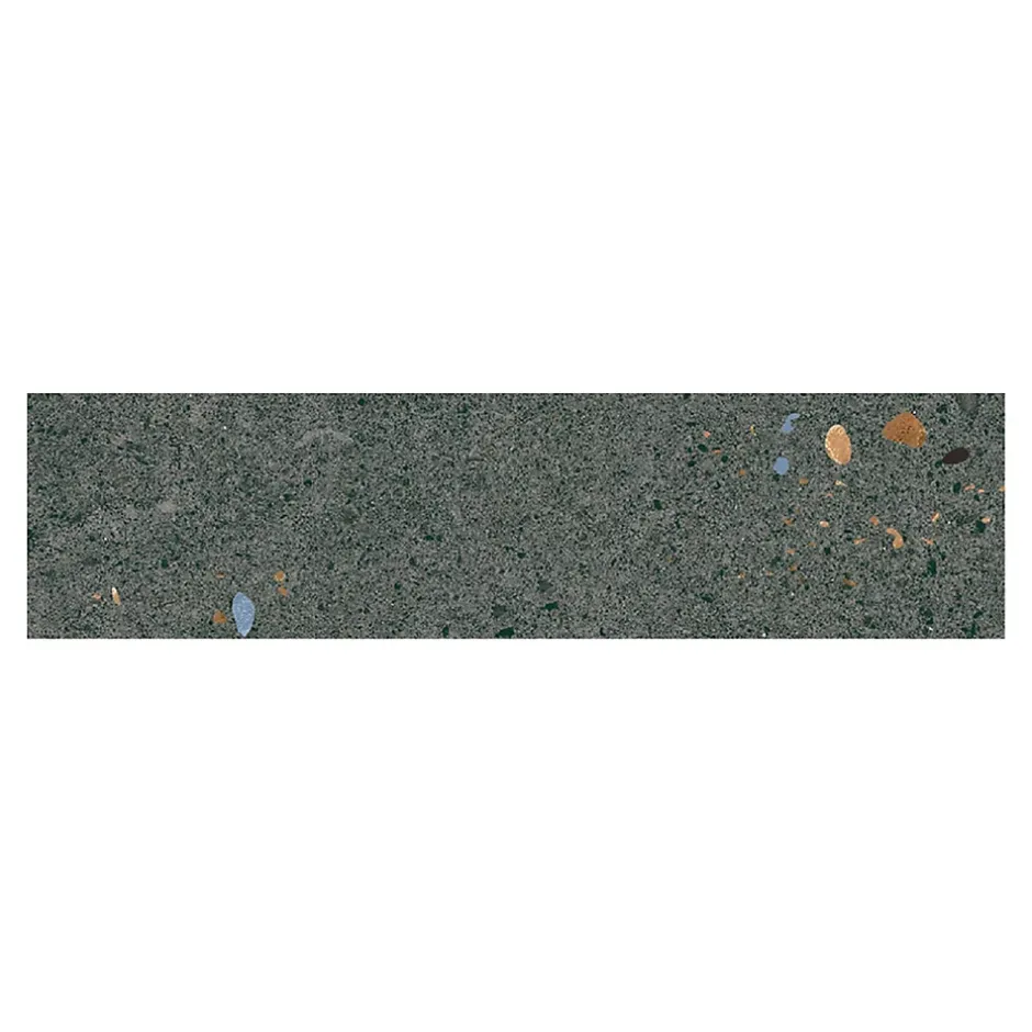 Carreau Premium pour mur effet Terrazzo. Terrazzo Grafito Mat. 7,5x30 cm.-Lux Mosaic