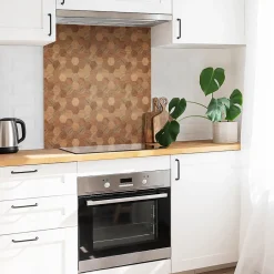 Tulup Carreaux vinyle 30x30 cm Géométrie du bois 9 pcs