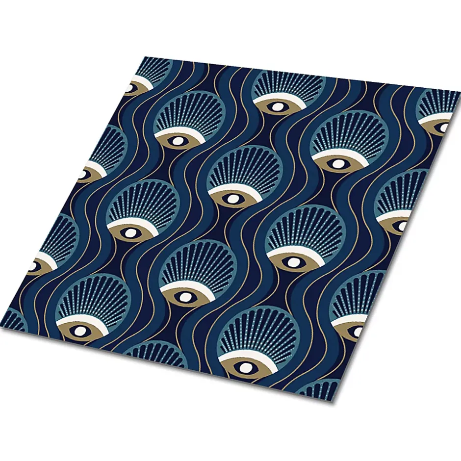 Tulup Carreaux vinyle 30x30 cm Yeux vintage 9 pcs