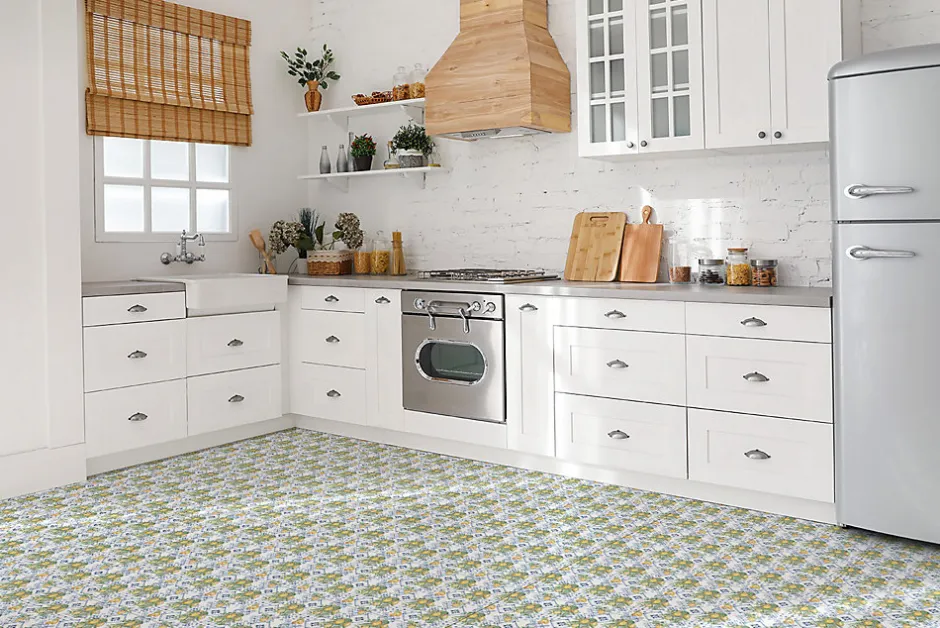 Carreaux vinyle 30x30 cm Citrique 9 pcs-Tulup Clearance