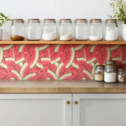Carreaux vinyle 30x30 cm Tranches de pastèque rouge 9 pcs-Tulup New