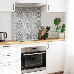 Tulup Carreaux vinyle 30x30 cm Carreaux à motifs portugais 9 pcs