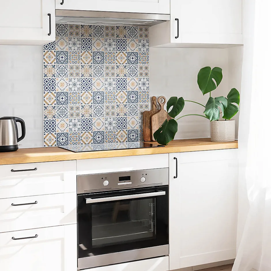 Carreaux vinyle 30x30 cm Mosaïque ornementale 9 pcs-Tulup Online