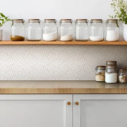 Carreaux vinyle 30x30 cm Lignes régulières 9 pcs-Tulup Best