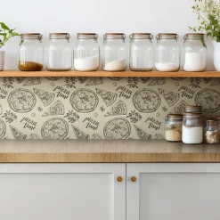 Carreaux vinyle 30x30 cm Thèmes de pizza 9 pcs-Tulup