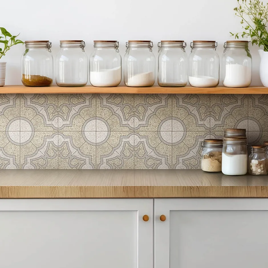 Carreaux vinyle 30x30 cm Carreaux décoratifs en pierre 9 pcs-Tulup Outlet