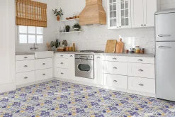 Tulup Carreaux vinyle 30x30 cm Azulejos vintage 9 pcs