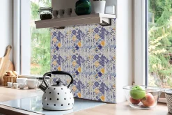 Tulup Carreaux vinyle 30x30 cm Azulejos vintage 9 pcs