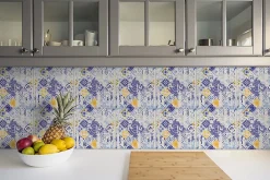 Tulup Carreaux vinyle 30x30 cm Azulejos vintage 9 pcs