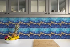 Carreaux vinyle 30x30 cm Lac de marbre 9 pcs-Tulup Hot