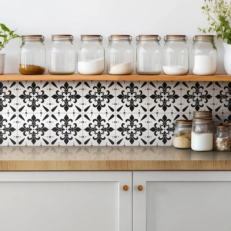 Tulup Carreaux vinyle 30x30 cm Carreaux élégants 9 pcs