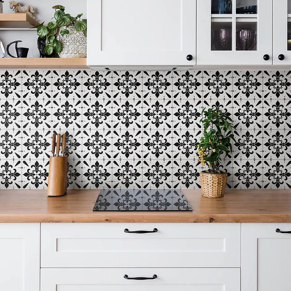 Tulup Carreaux vinyle 30x30 cm Carreaux élégants 9 pcs