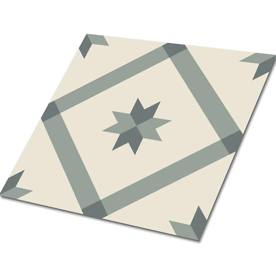 Carreaux vinyle 30x30 cm Motif géométrique 9 pcs-Tulup Clearance