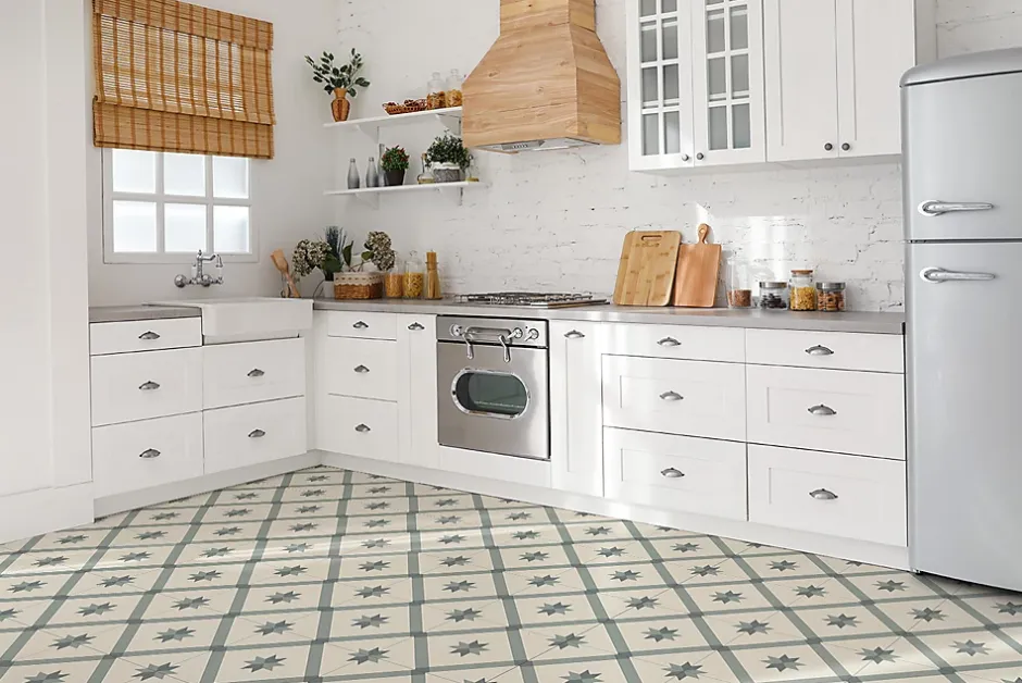 Carreaux vinyle 30x30 cm Motif géométrique 9 pcs-Tulup Clearance