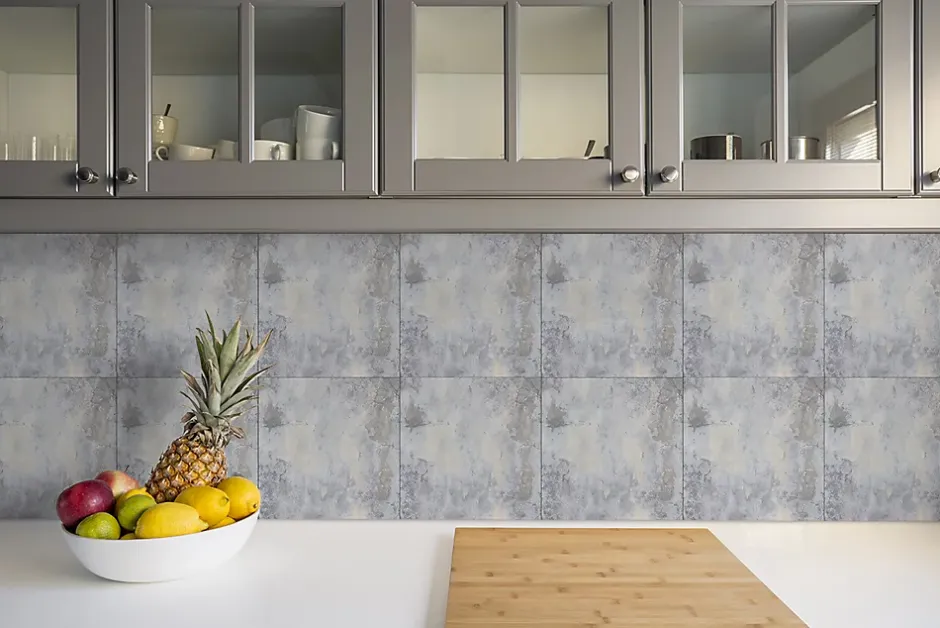 Tulup Carreaux vinyle 30x30 cm Vieux mur de béton 9 pcs