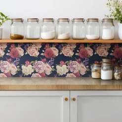 Carreaux vinyle 30x30 cm Fleurs de roses colorées 9 pcs-Tulup